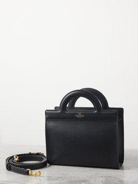 Valentino Garavani Logo-print mini leather cross-body bag