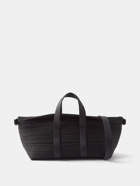 Pleats Please Issey Miyake Boston small technical-pleated shoulder bag
