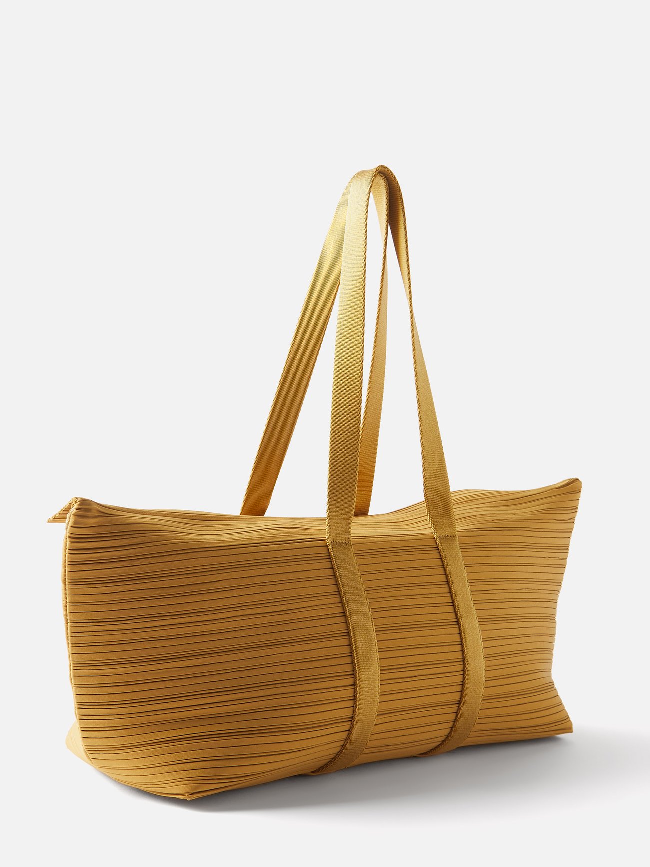 Yellow Boston technical-pleated shoulder bag | Pleats Please Issey