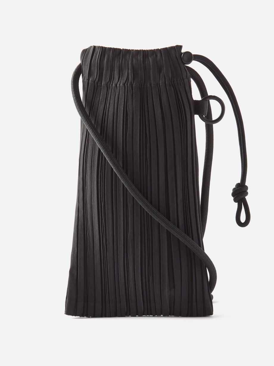 Black Pleats mini technical-pleated cross-body bag | Pleats Please 