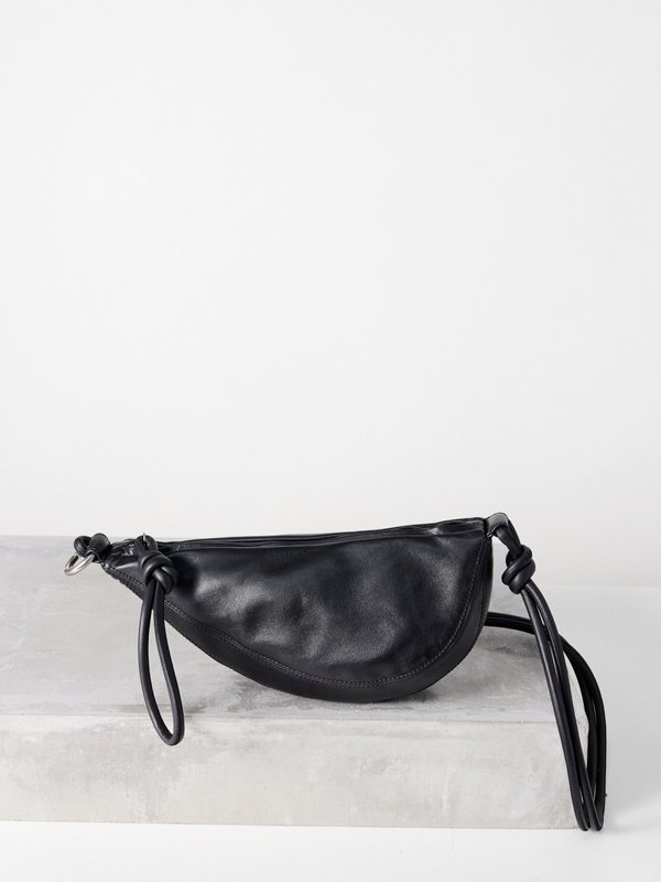 Dries Van Noten Knotted leather cross-body bag