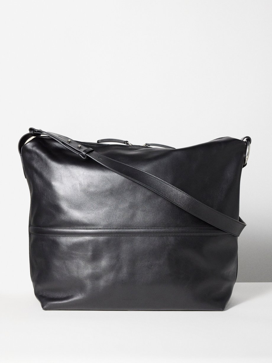 Dries Van Noten Panelled leather cross-body bag