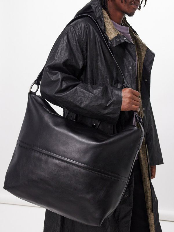 Dries Van Noten Panelled leather cross-body bag