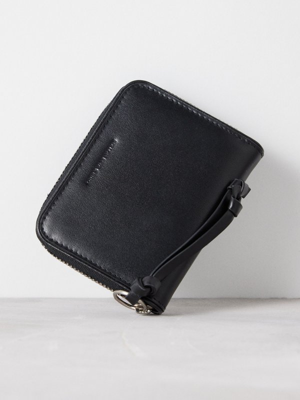 Dries Van Noten Logo-embossed leather wallet