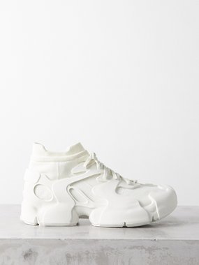 CAMPERLAB Tossu faux-leather and mesh high-top trainers