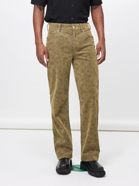 Séfr Otis brushed-suede trousers