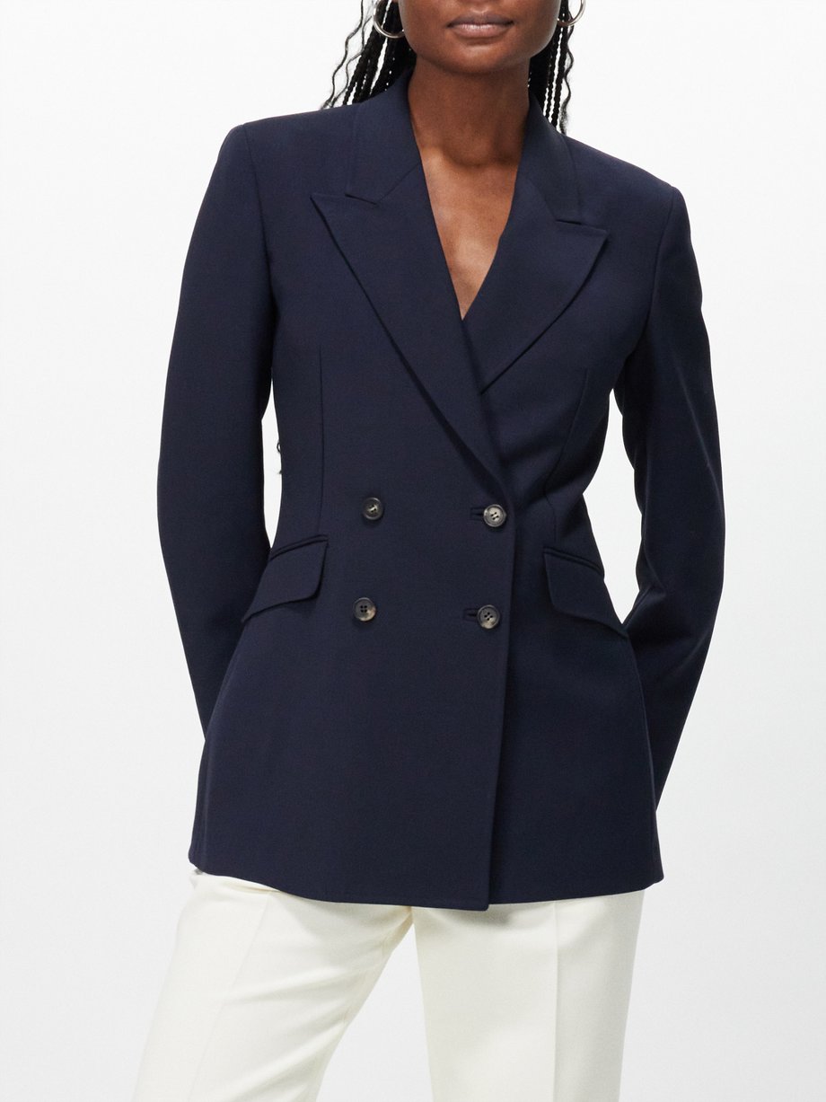 Gabriela Hearst Angela double-breasted wool tailored jacket