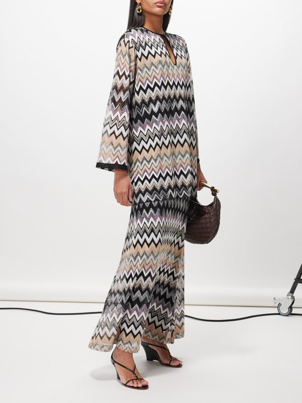 Missoni Zigzag rayon-blend twill maxi skirt
