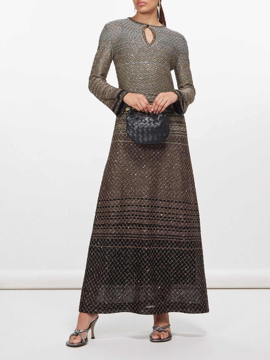 Missoni Sequinned knit maxi dress