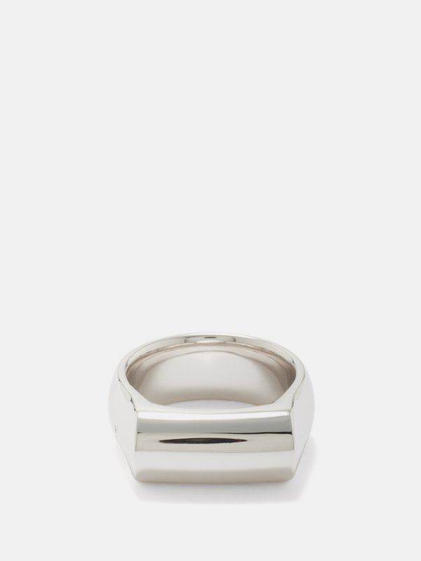 Tom Wood Crest rhodium-plated sterling-silver ring