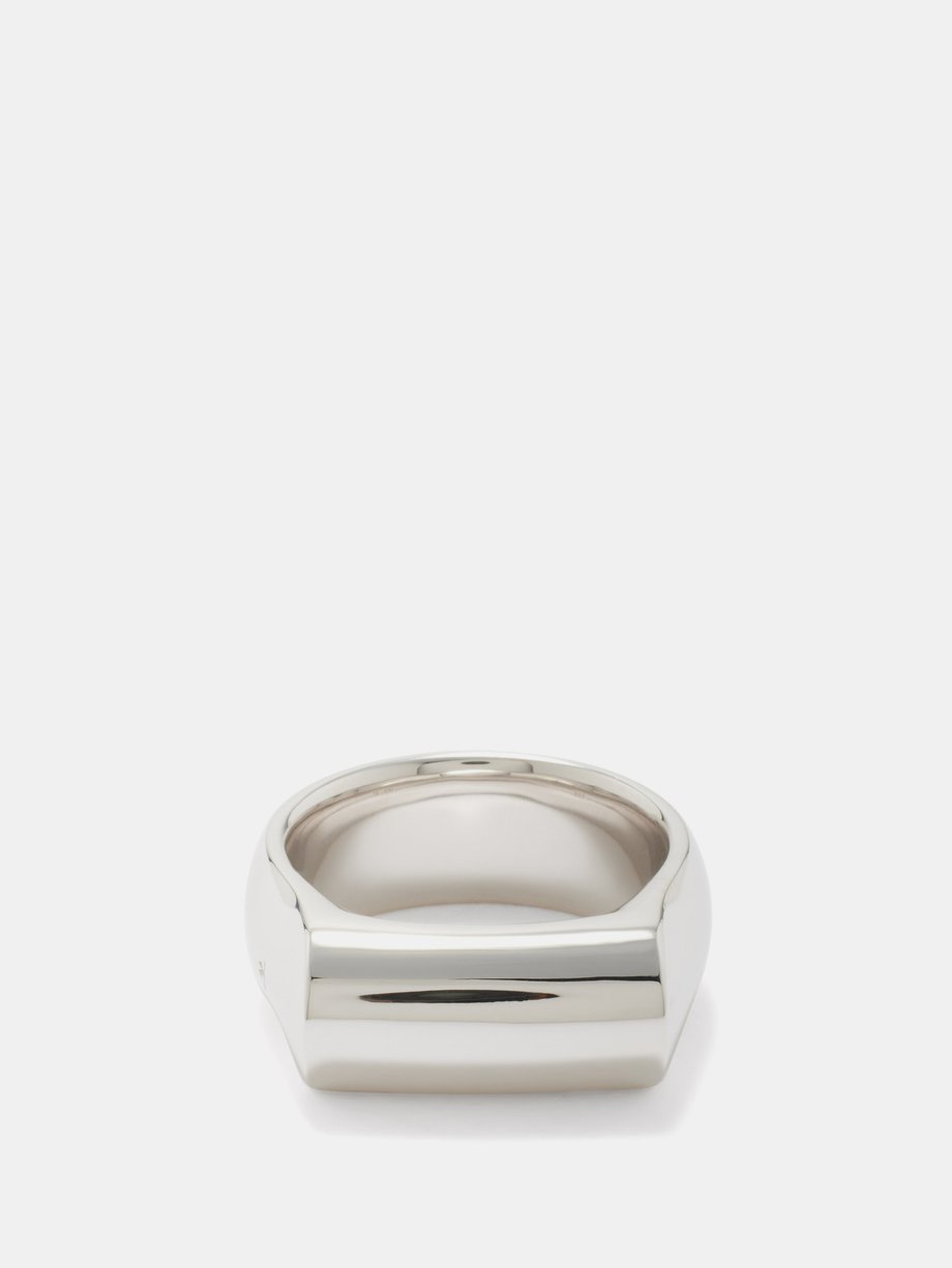 Silver Crest rhodium-plated sterling-silver ring | Tom Wood 