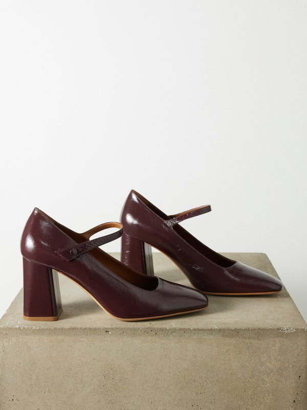 Le Monde Béryl Isa Mary Jane leather pumps