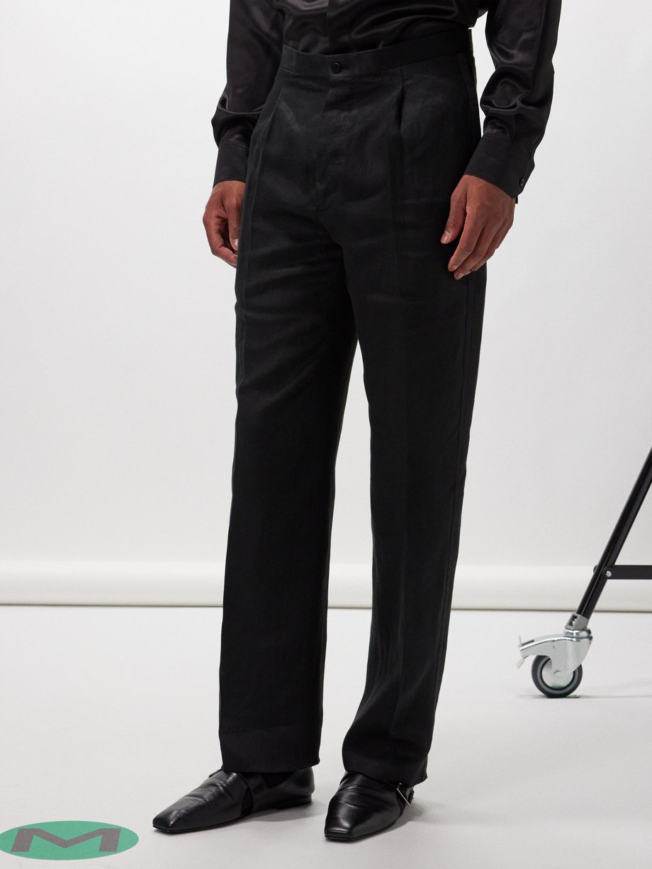 100% linen wide-leg trousers | OYSHO United Kingdom