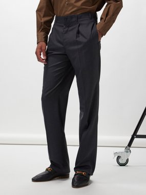 Giuliva Heritage The Vito pleated wool trousers