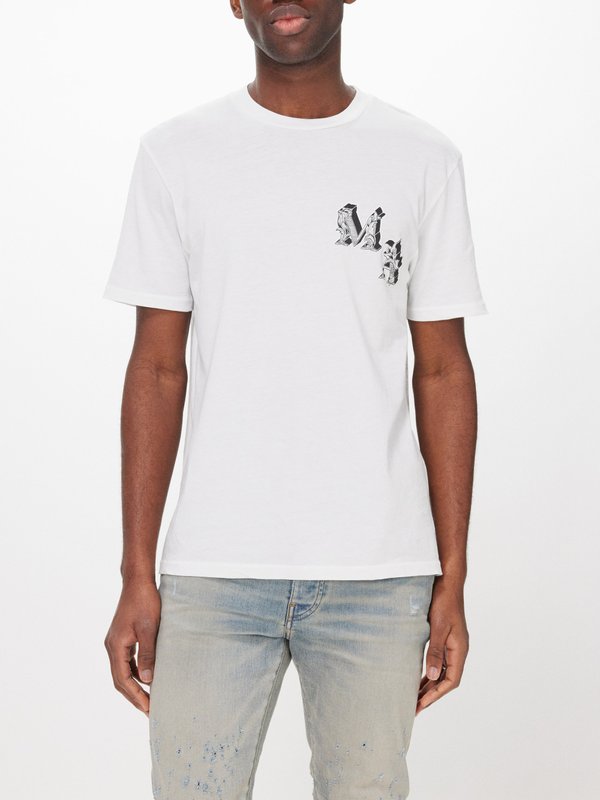 Amiri Angel-print cotton-jersey T-shirt
