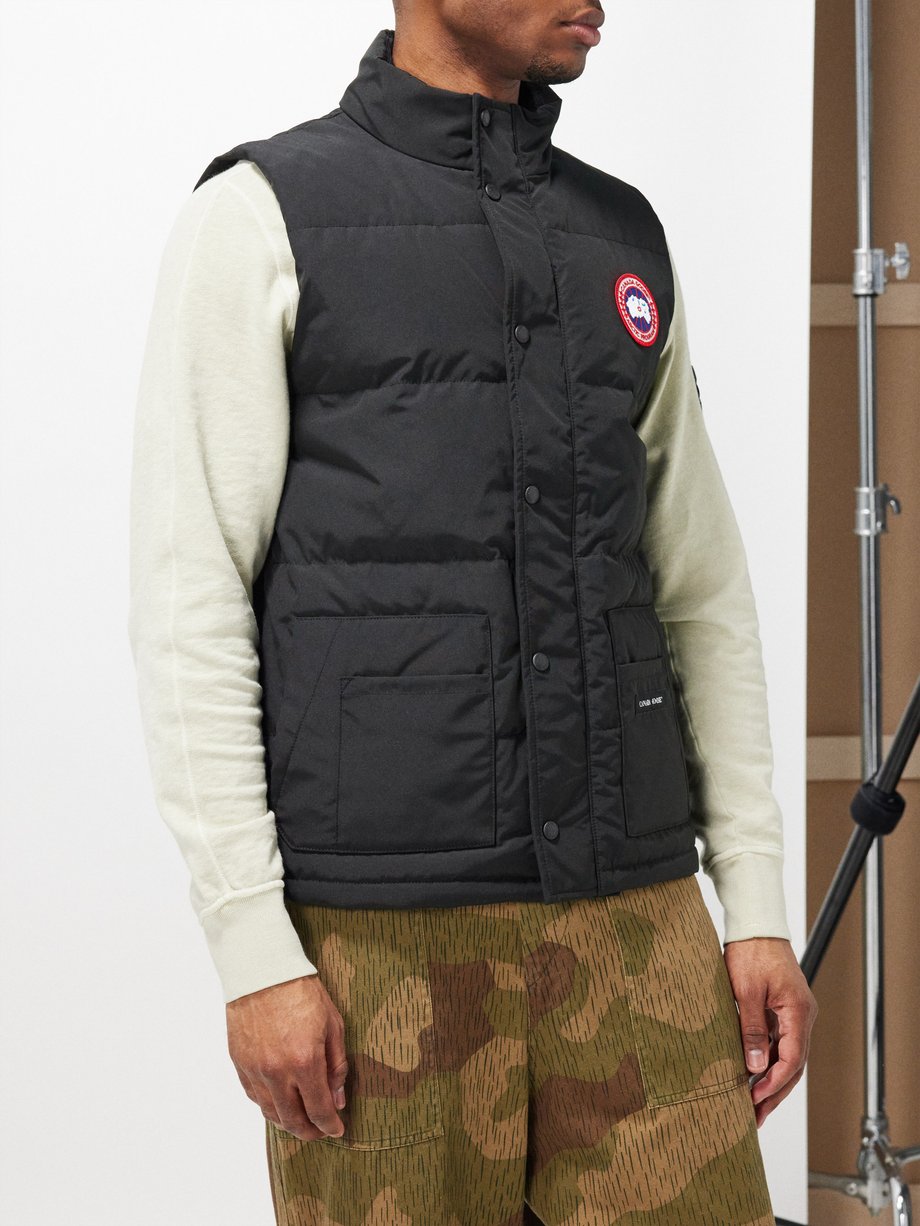 Black Freestyle recycled-fibre quilted down gilet | Canada Goose ...