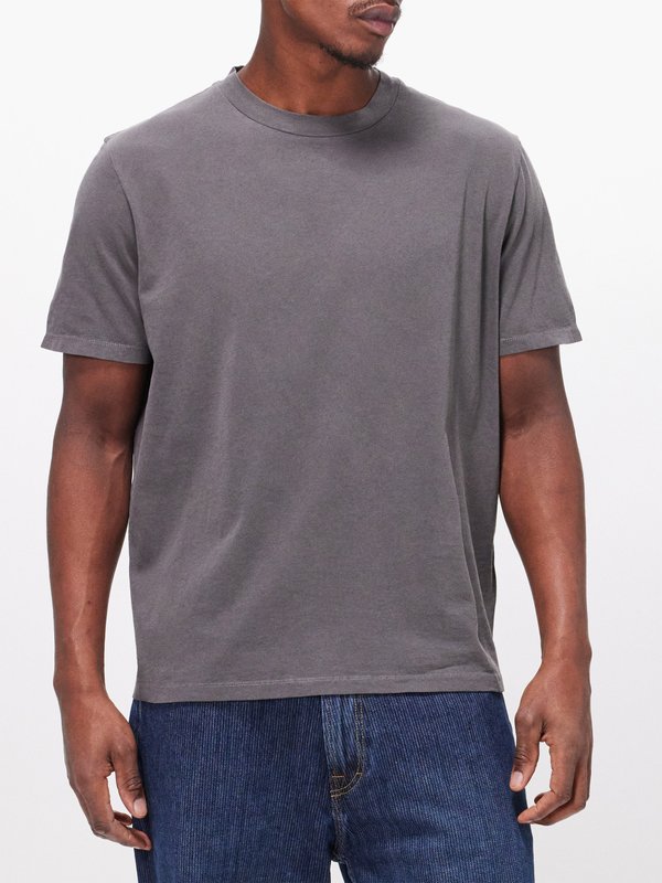 OUR LEGACY Washed cotton-jersey T-shirt