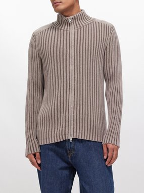 OUR LEGACY Our Legacy Classic zipped cotton-blend cardigan