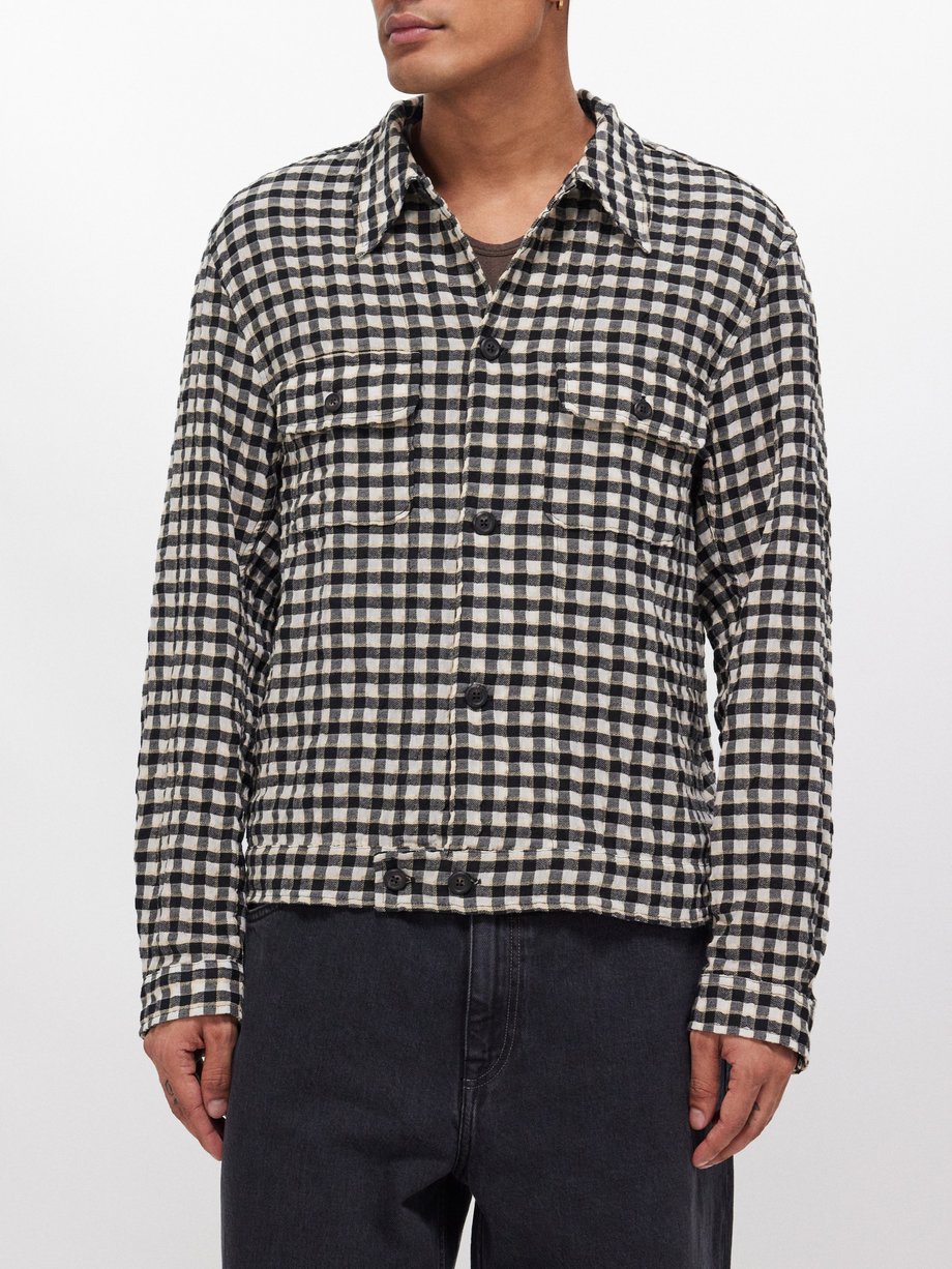 OUR LEGACY (Our Legacy) Checked cotton-blend coach jacket