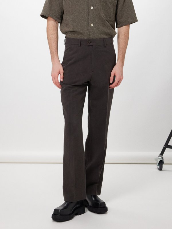 OUR LEGACY Darien silk-blend trousers