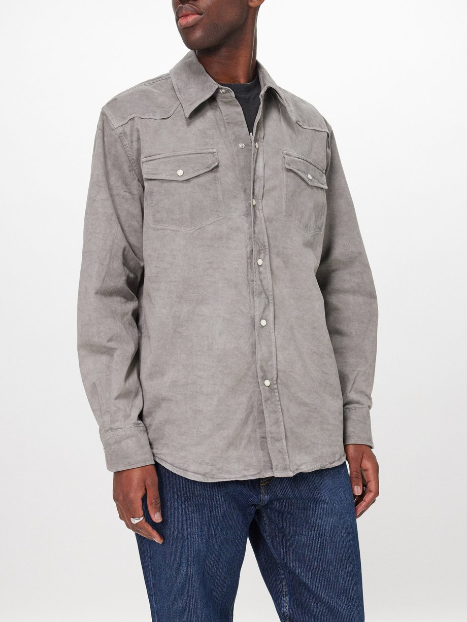OUR LEGACY Frontier washed-denim shirt