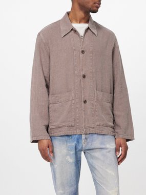 OUR LEGACY Our Legacy Haven linen-blend overshirt