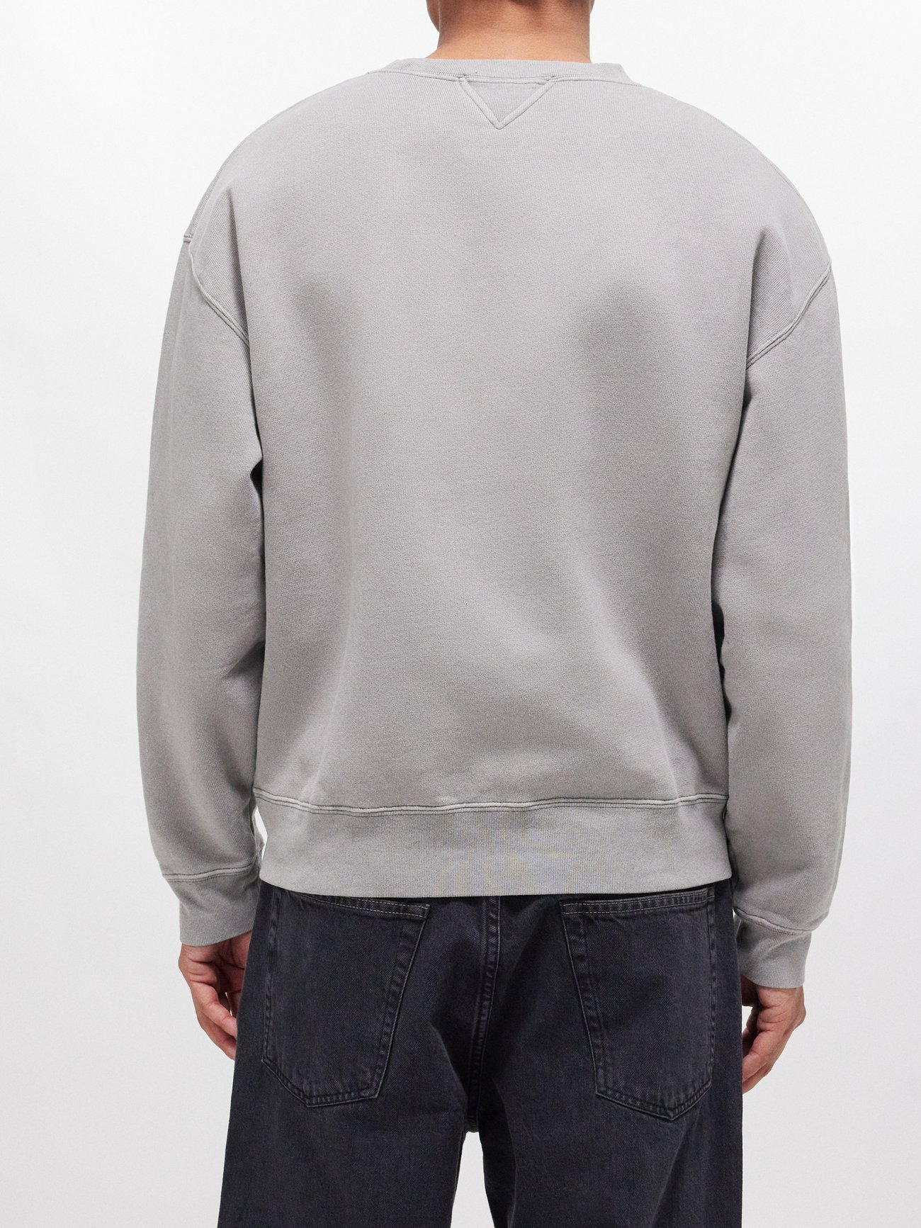 Perfect dropped-shoulder cotton-jersey sweatshirt