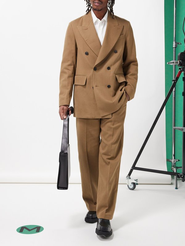 OUR LEGACY (Our Legacy) Sailor cotton-sateen relaxed-leg suit trousers