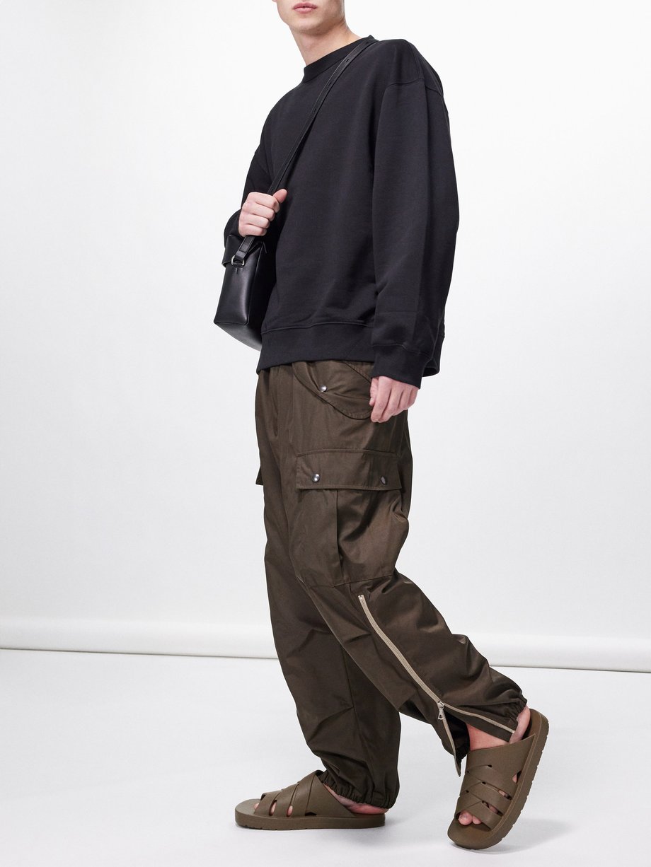 Green Pentin technical cargo trousers | Dries Van Noten | MATCHES UK