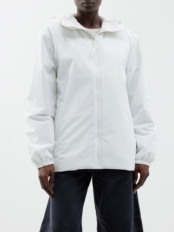 Rains Lohja quilted-shell hooded jacket