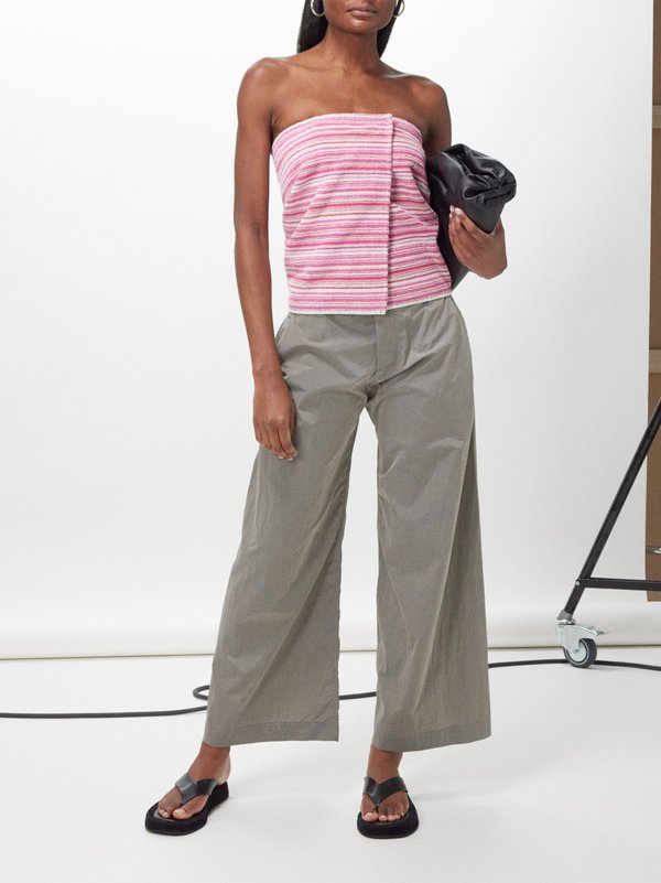 Renata Brenha Mare nylon wide-leg trousers