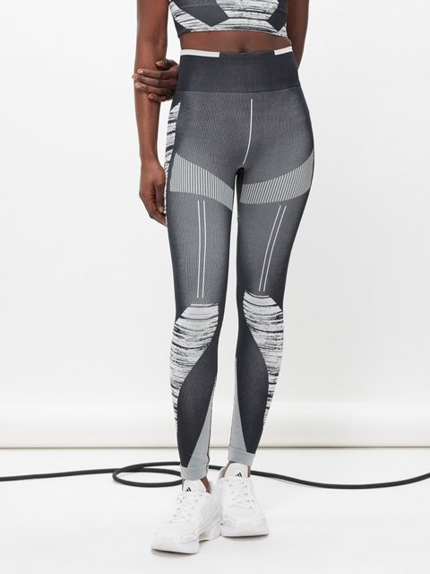 Grey Therma Boost 2.0 reflective running leggings, Sweaty Betty