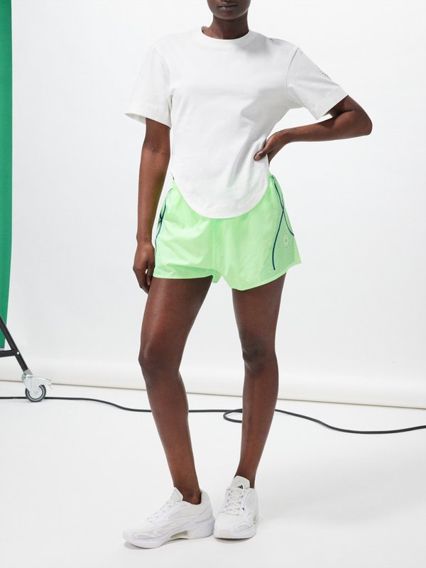 Green TruePace running shorts, adidas By Stella McCartney