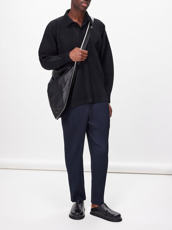 Homme Plissé Issey Miyake Technical-pleated suit trousers