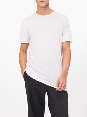 Rick Owens DRKSHDW Twisted-edge cotton-jersey T-shirt