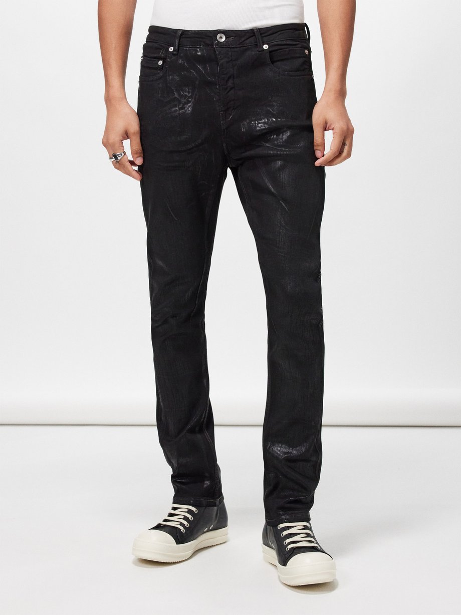Black Detroit slim-cut jeans | Rick Owens DRKSHDW | MATCHES UK