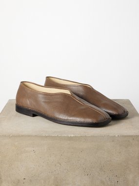 Lemaire Piped-seam leather shoes