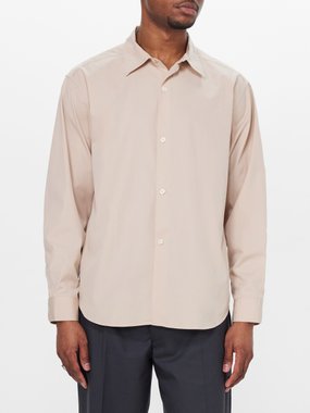 mfpen Generous cotton-poplin shirt