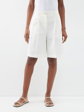 Toteme Pleated twill shorts