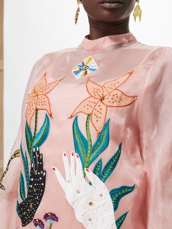 ALÉMAIS (ALÉMAIS) Zelda Artisan silk-organza gown