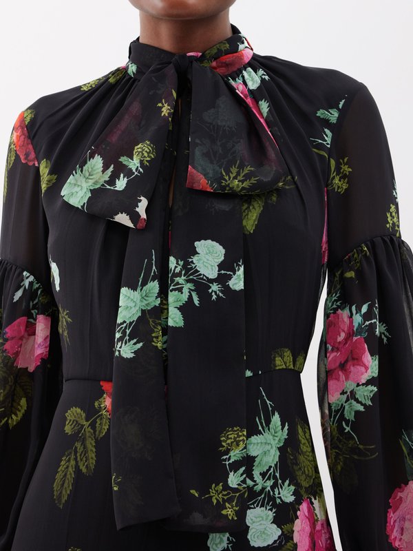 Erdem Floral-print silk-chiffon maxi dress