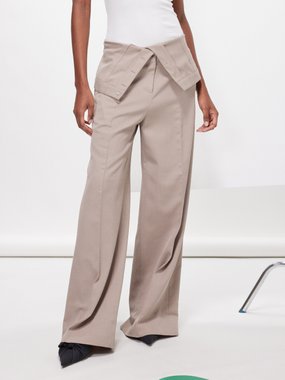 Purple wide-leg pant, Acne Studios, Shop Women's Designer Acne Online in  Canada