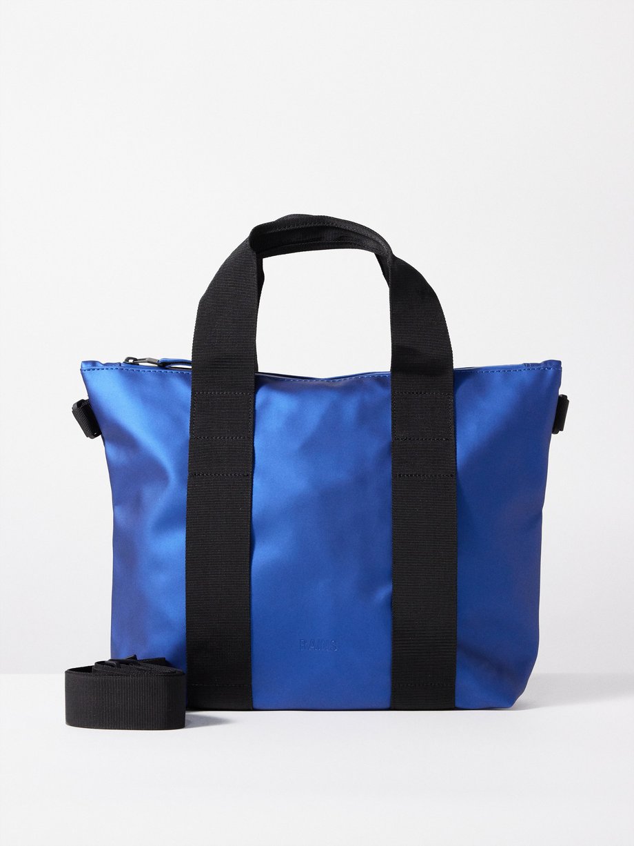 Blue Waterproof mini tote bag | Rains | MATCHES UK
