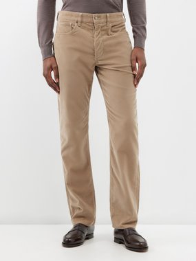 Saman Amel Straight-leg cotton-blend corduroy trousers