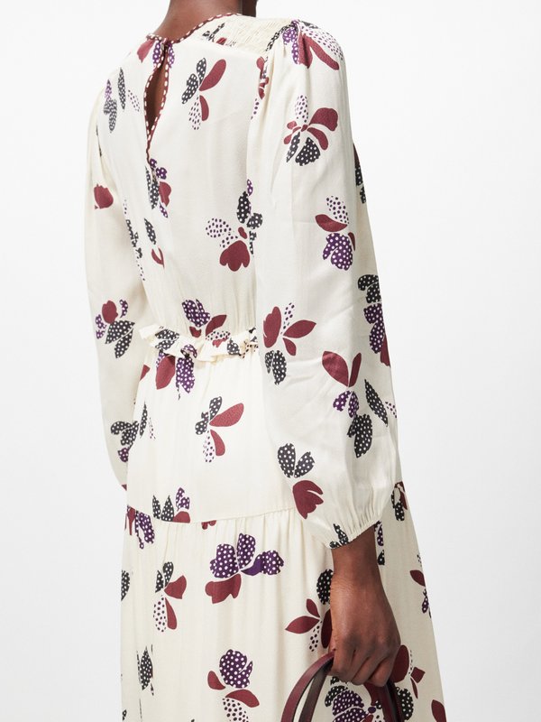 ba&sh Daya floral-printed crepe maxi dress