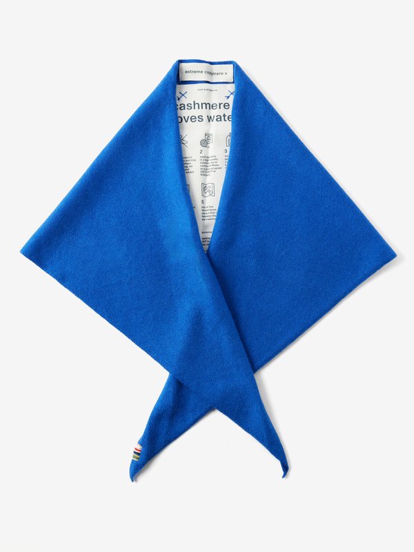 extreme cashmere Air cashmere-blend scarf - Blue