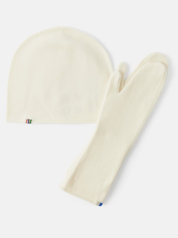 Extreme Cashmere Ensemble bonnet et gants en cachemire stretch