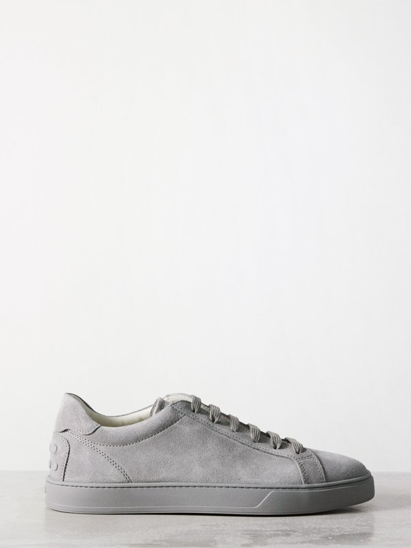 Tod's Pebbled suede trainers