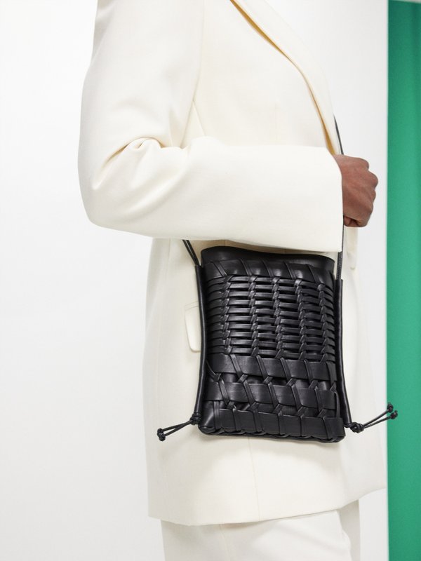 HEREU (Hereu) Trena woven-leather cross-body bag