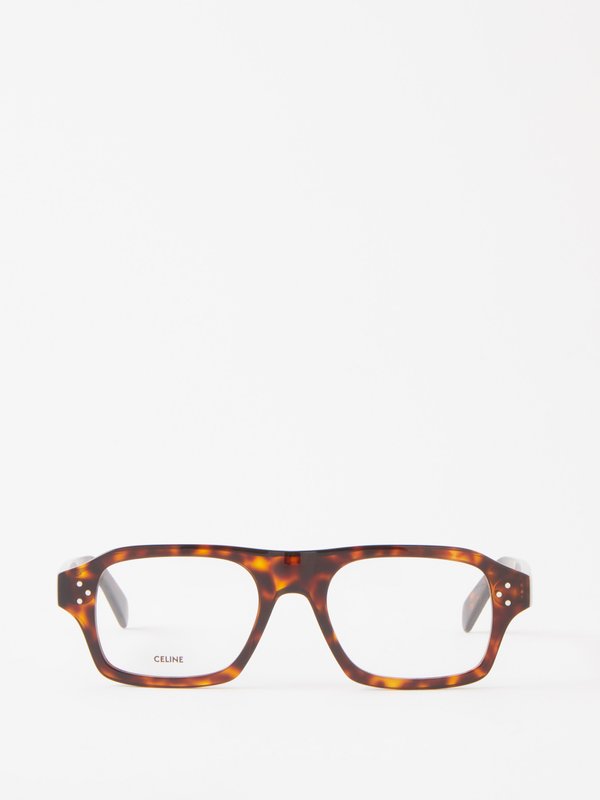 Celine Eyewear Bold D-frame acetate glasses